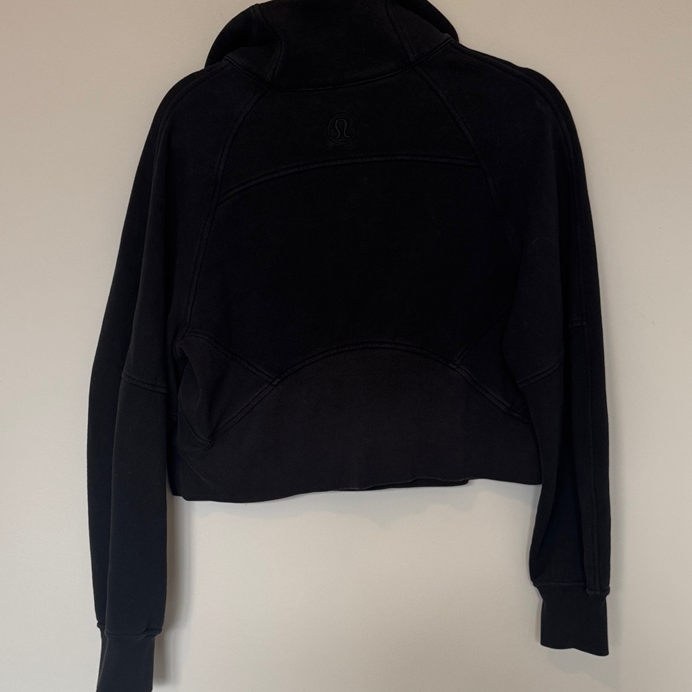 *FLAWED* Lululemon Scuba Oversized Funnel Neck SweatShirt in Black - XS/S - Picture 5 of 6